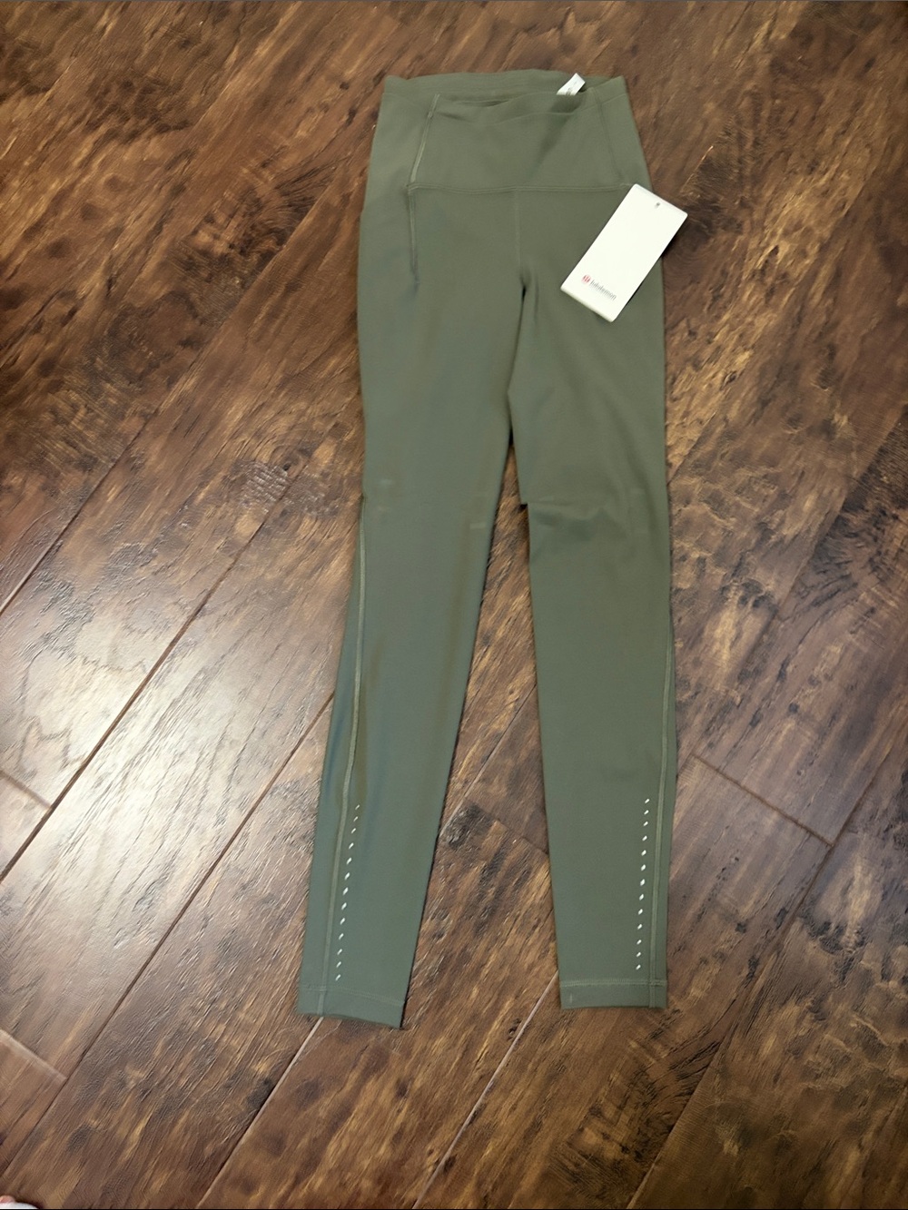 lululemon athletica Swift Speed HR Tight 28” Olive Green High-Rise Leggings